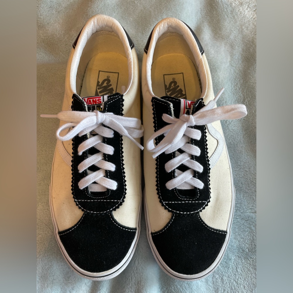 Black and white Vans
